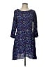 Gap 100% Rayon Print Blue Casual Dress Size 12 - photo 1