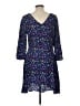 Gap 100% Rayon Print Blue Casual Dress Size 12 - photo 2