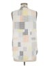 DKNY 100% Polyester Gray Sleeveless Blouse Size M - photo 2