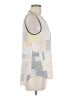 DKNY 100% Polyester Gray Sleeveless Blouse Size M - photo 4