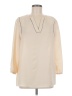 Cremieux 100% Polyester Ivory 3/4 Sleeve Blouse Size M - photo 1