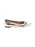 Tod's Metallic Silver Tan Flats Size EU 39 - photo 1