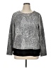 Croft & Barrow Silver Long Sleeve Blouse Size XL - photo 1