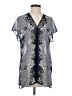 CAbi 100% Polyester Silver Short Sleeve Blouse Size XS - photo 1