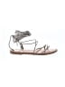 Wild Diva Gray Silver Sandals Size 7 1/2 - photo 1