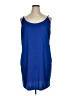 Assorted Brands 100% Polyester Blue Casual Dress Size 1X (estimated) - photo 1