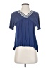 Jolt 100% Rayon Blue Short Sleeve T-Shirt Size S - photo 1