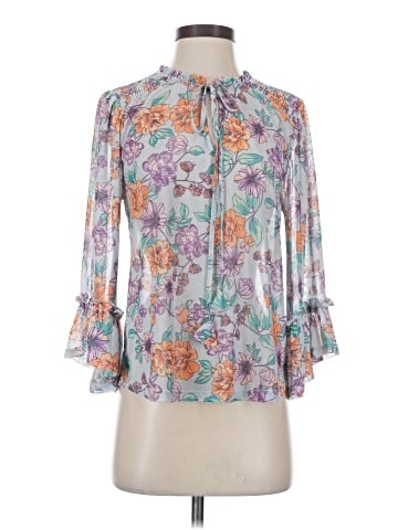 Mystree 3/4 Sleeve Blouse (view 1)