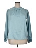 Cupcakes & Cashmere Blue Long Sleeve Blouse Size XL - photo 1