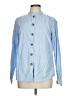 Lands' End Color Block Blue Long Sleeve Button-Down Shirt Size 12 - photo 1