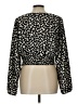H&M 100% Polyester Black Long Sleeve Blouse Size L - photo 2