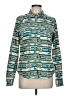 Assorted Brands Print Teal Long Sleeve Button-Down Shirt Size L - photo 1