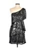 Tony Bowls 100% Polyester Stars Silver Cocktail Dress Size 12 - photo 1