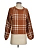 Z Supply Plaid Brown Pullover Sweater Size S - photo 1