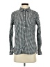 Gap Outlet 100% Cotton Checkered-gingham Black Long Sleeve Button-Down Shirt Size S - photo 1