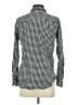 Gap Outlet 100% Cotton Checkered-gingham Black Long Sleeve Button-Down Shirt Size S - photo 2