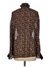 CAbi 100% Polyester Brown Long Sleeve Blouse Size M - photo 2