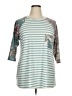 Now N Forever Teal 3/4 Sleeve Top Size XL (estimated) - photo 1