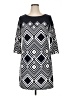 Taylor Argyle Black Casual Dress Size 14 - photo 1