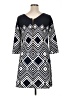 Taylor Argyle Black Casual Dress Size 14 - photo 2