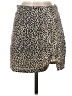 Adika 100% Polyester Animal Print Tan Casual Skirt Size XS - photo 1