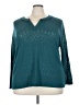 Eyeshadow Teal Pullover Sweater Size 3X - photo 1