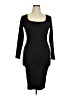 Unbranded Solid Black Cocktail Dress Size XL - photo 1