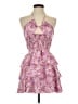 Shein 100% Polyester Paisley Pink Cocktail Dress Size S - photo 1