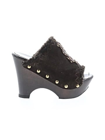 Yves Saint Laurent Suede slide Sandals (view 1)