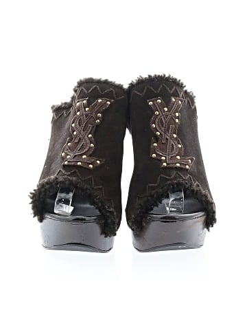 Yves Saint Laurent Suede slide Sandals (view 2)