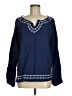 Talbots Outlet Blue Long Sleeve Blouse Size M - photo 1