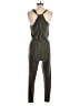 Lush Solid Green Jumpsuit Size S - photo 2