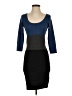 Max Studio Color Block Blue Casual Dress Size S - photo 1