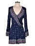 Roxy 100% Viscose Paisley Blue Romper Size S - photo 1