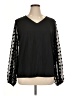 Shein Black Long Sleeve Blouse Size 14 - photo 1