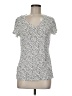 Apt. 9 Polka Dots Ivory Short Sleeve T-Shirt Size M - photo 1