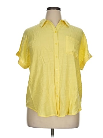 NY Collection Short Sleeve Blouse (view 1)