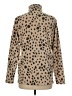 Lands' End 100% Polyester Animal Print Tan Pullover Sweater Size M - photo 2