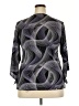 Brittany Black Gray 3/4 Sleeve Blouse Size 2X - photo 2