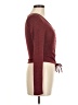 Glare Burgundy Long Sleeve Top Size M - photo 4