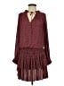 Current Air 100% Polyester Burgundy Casual Dress Size S - photo 1