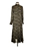 Equipment 100% Polyester Animal Print Brown Casual Dress Size XS - photo 1