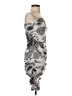 Norma Kamali Graphic Silver Cocktail Dress Size S - photo 4