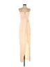 Three Hearts 100% Polyester Tan Cocktail Dress Size 8 - photo 1