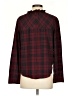 Thakoon Plaid Burgundy Long Sleeve Blouse Size 4 - photo 2