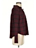 Thakoon Plaid Burgundy Long Sleeve Blouse Size 4 - photo 4