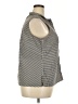 Talbots Houndstooth Gray Sleeveless Button-Down Shirt Size 18 - photo 4