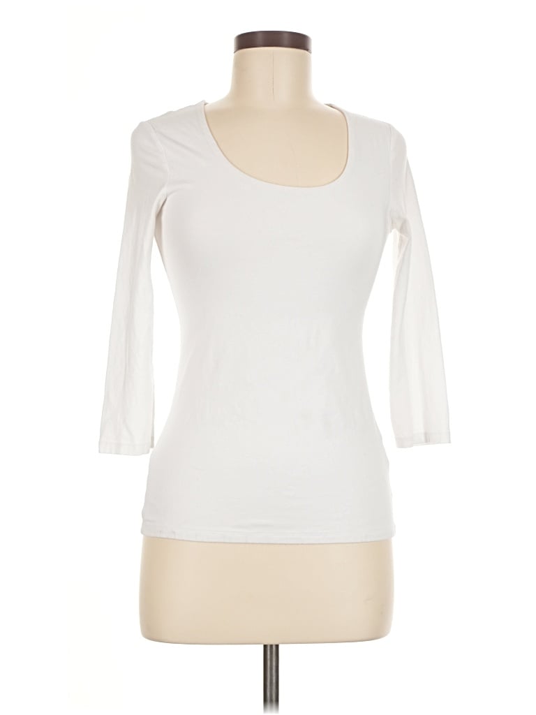 Pre-owned Boden 3/4 Sleeve T-shirt In Ivory