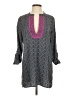 Mott50 Gray 3/4 Sleeve Blouse Size S - photo 1