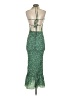 Shein 100% Polyester Stars Green Cocktail Dress Size 4 - photo 2